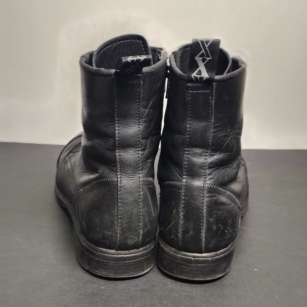 Xena Women Omega Safety Boots Size 9 Black Leather Steel Cap Toe Side Zip Work - Picture 5 of 10
